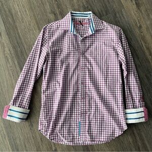 Robert Graham X | Purple Checkered Flip Cuff Button Down Shirt